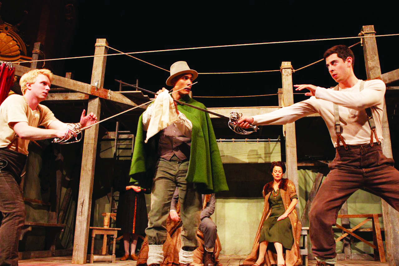 a scene from the play during its US tour