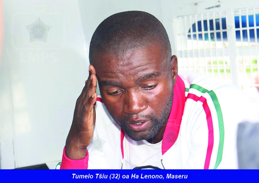Tumelo Tsiu, one of the men sentenced in the Moholi 'Bohome' Mohapi double-murder case.