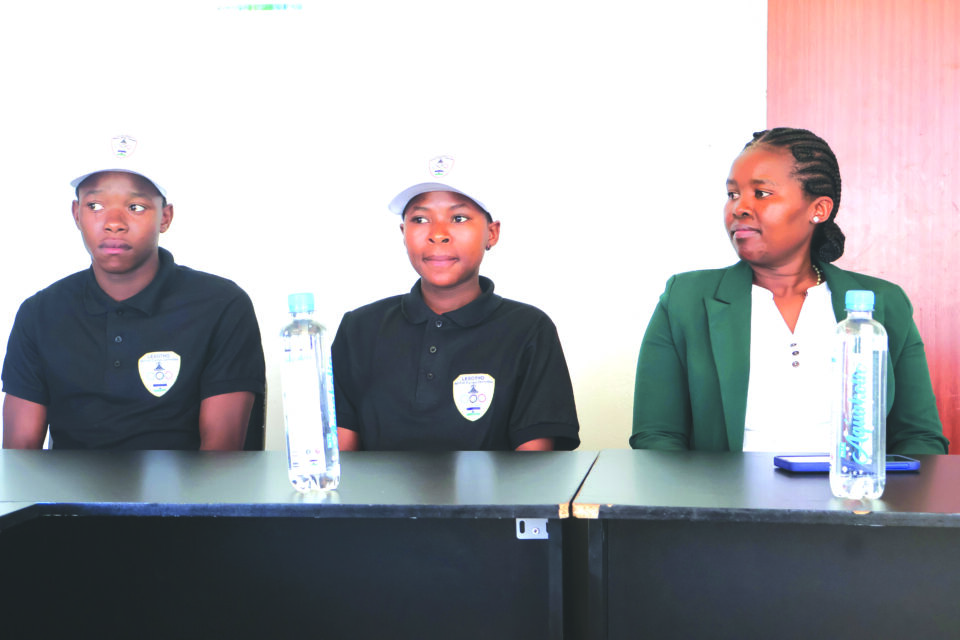 Katiso Liau and Matebatso Lelaka, Lesotho athletes preparing for the Youth Olympic Games.