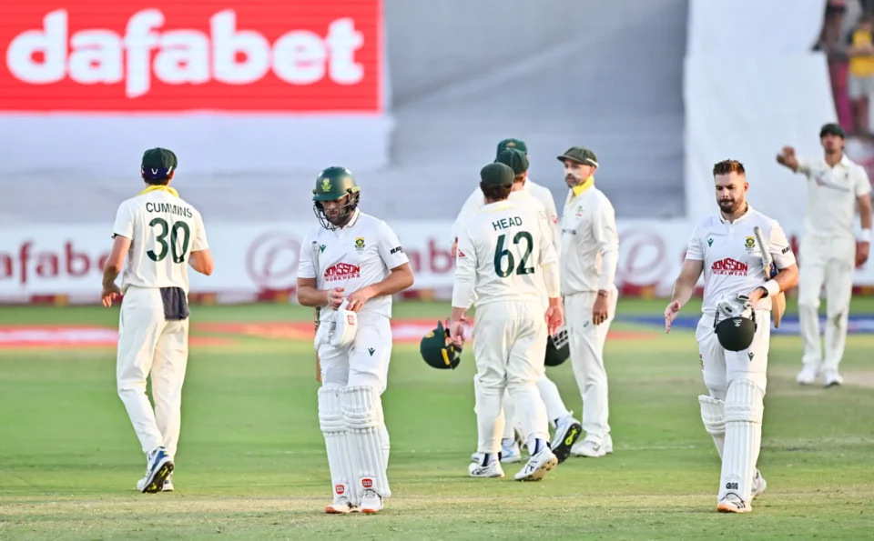 Play during day four of the first Test between South Africa and Australia at Kingsmead in Durban on 12 October 2026. Photo: Gerhard Duraan/Gallo Images.
